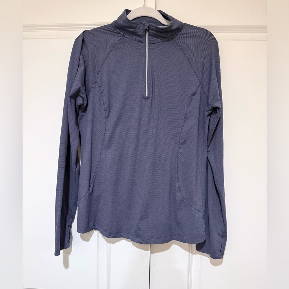 RBX Heathered Purple Performance Top material tag removed